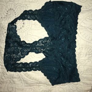 fab’rik lace cross-back bralette